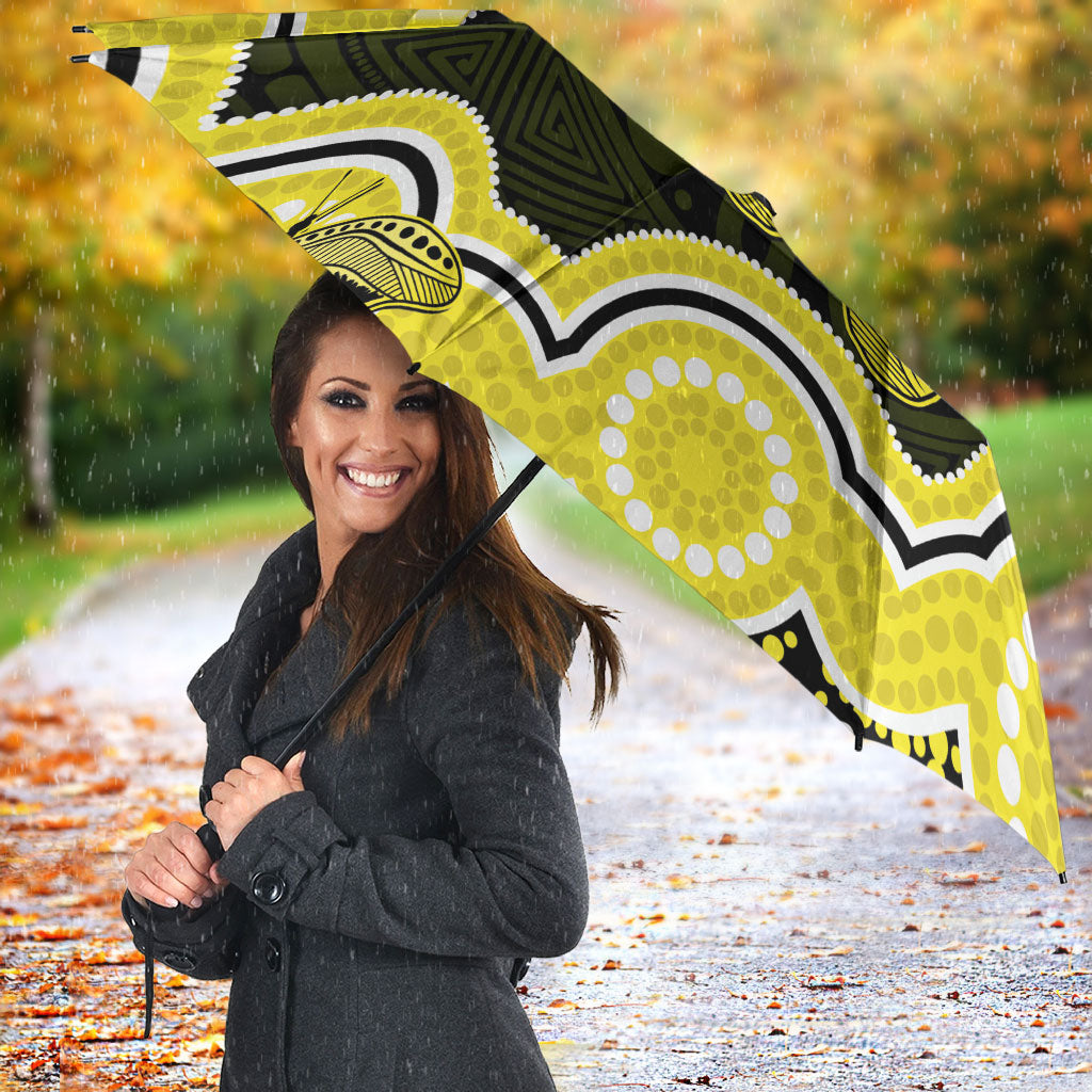 Yellow Ribbon Sarcoma Support Umbrella Aboriginal Art