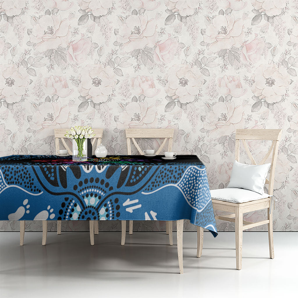 Autism Support Australia Indigenous Tablecloth We All Have Different Abilities