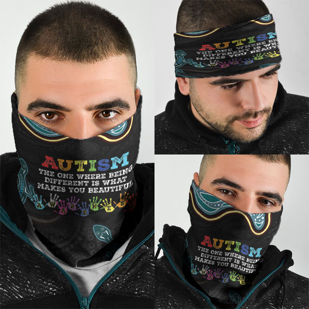 Australia Autism Support Aboriginal Lizard Neck Gaiter