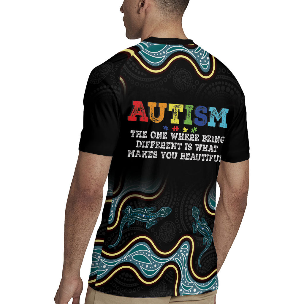 Australia Autism Support Aboriginal Lizard Rugby Jersey