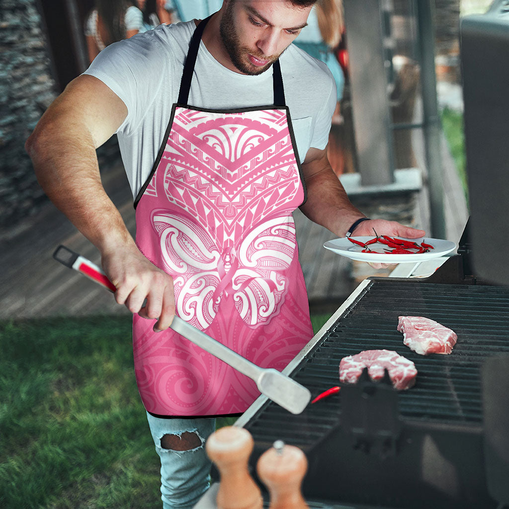 New Zealand Breast Cancer Support Apron Maori Butterfly Pink Ribbon
