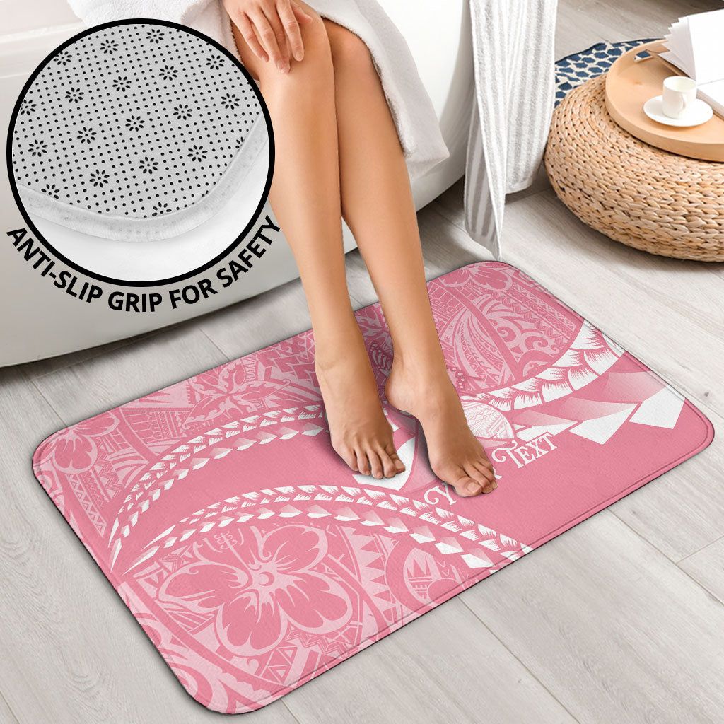 Personalised Polynesia Breast Cancer Support Bathroom Set Brave Strong Butterfly Pink Ribbon