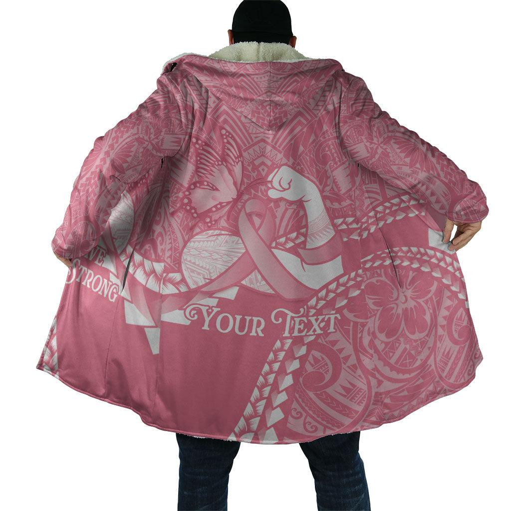 Personalised Polynesia Breast Cancer Support Cloak Brave Strong Butterfly Pink Ribbon