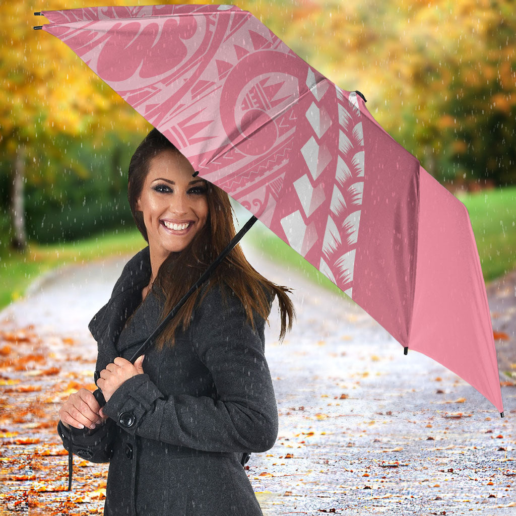 Personalised Polynesia Breast Cancer Support Umbrella Brave Strong Butterfly Pink Ribbon