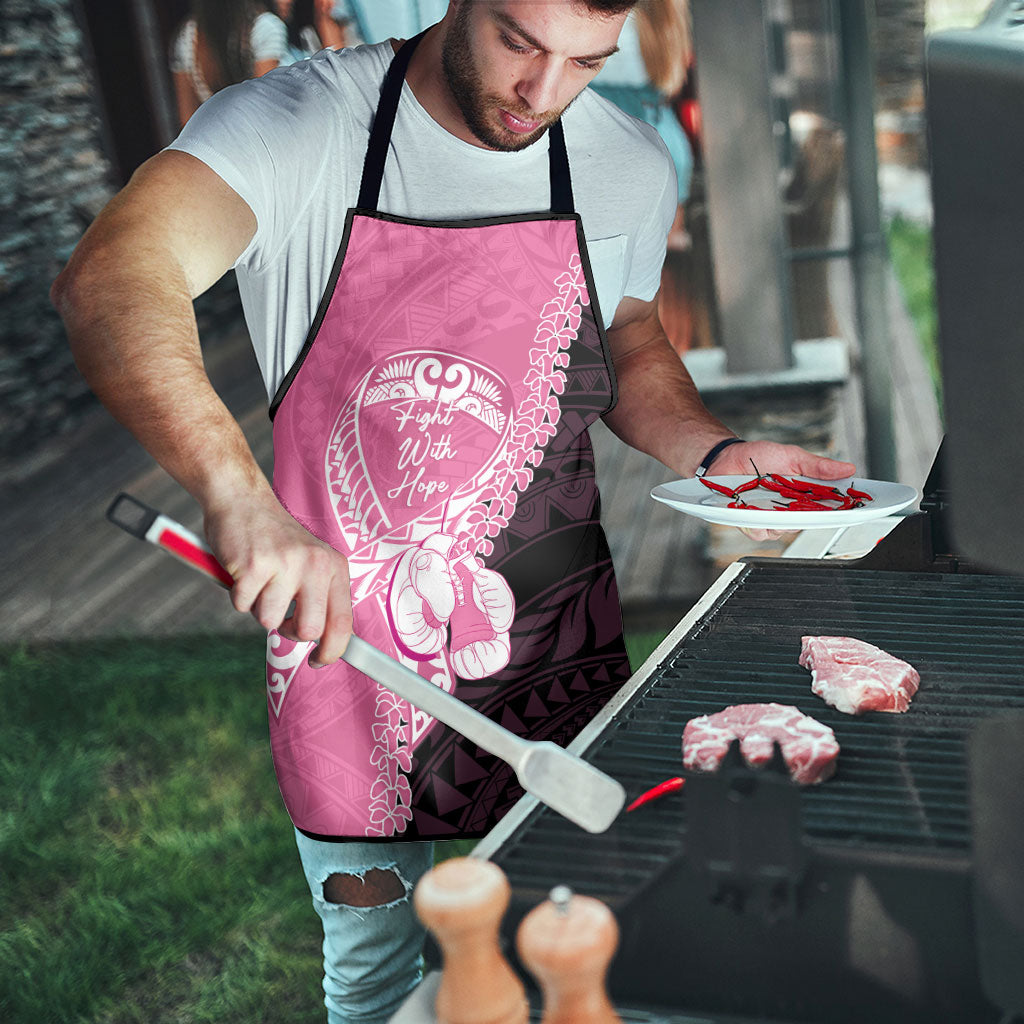 Polynesia Breast Cancer Support Apron Fight With Hope Pink Ribbon Boxing Gloves