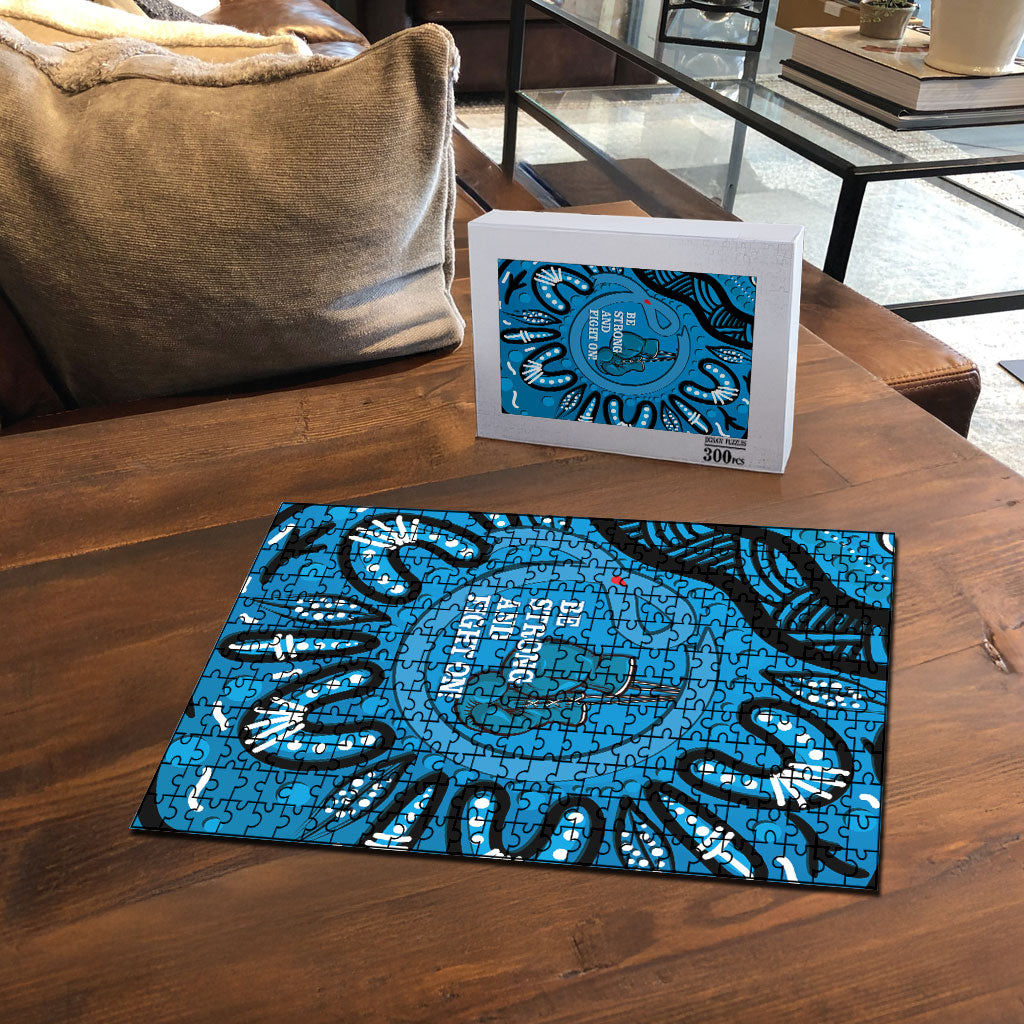 Australia Diabetes Support Puzzle Be Strong And Fight On Aboriginal Art
