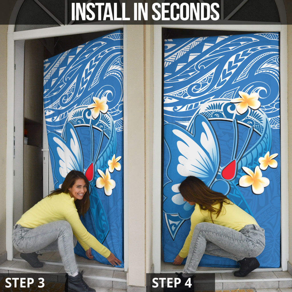 Polynesia Diabetes Support Door Cover In November We Wear Blue