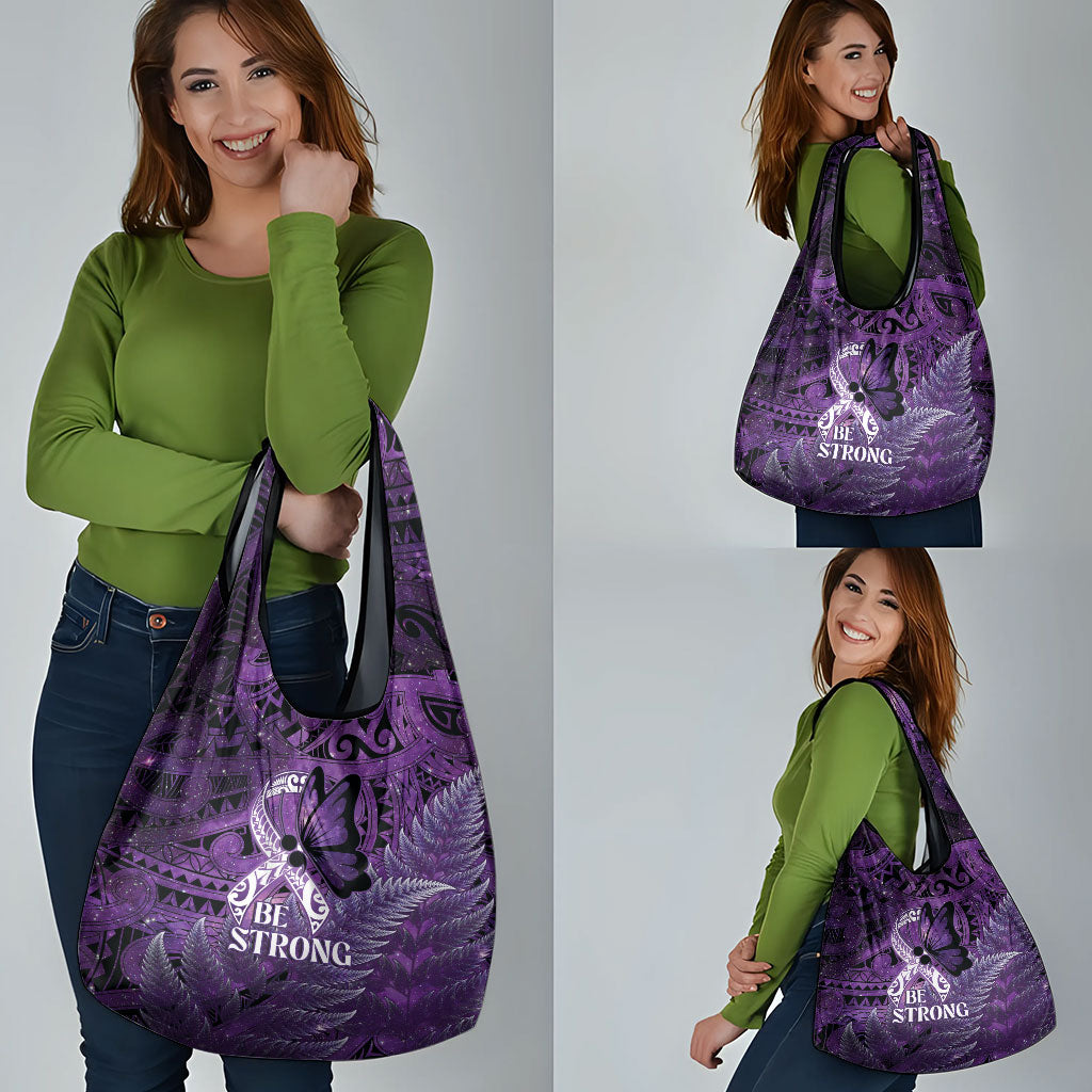 Lupus Support Month New Zealand Grocery Bag Be Strong Warrior Maori Silver Fern