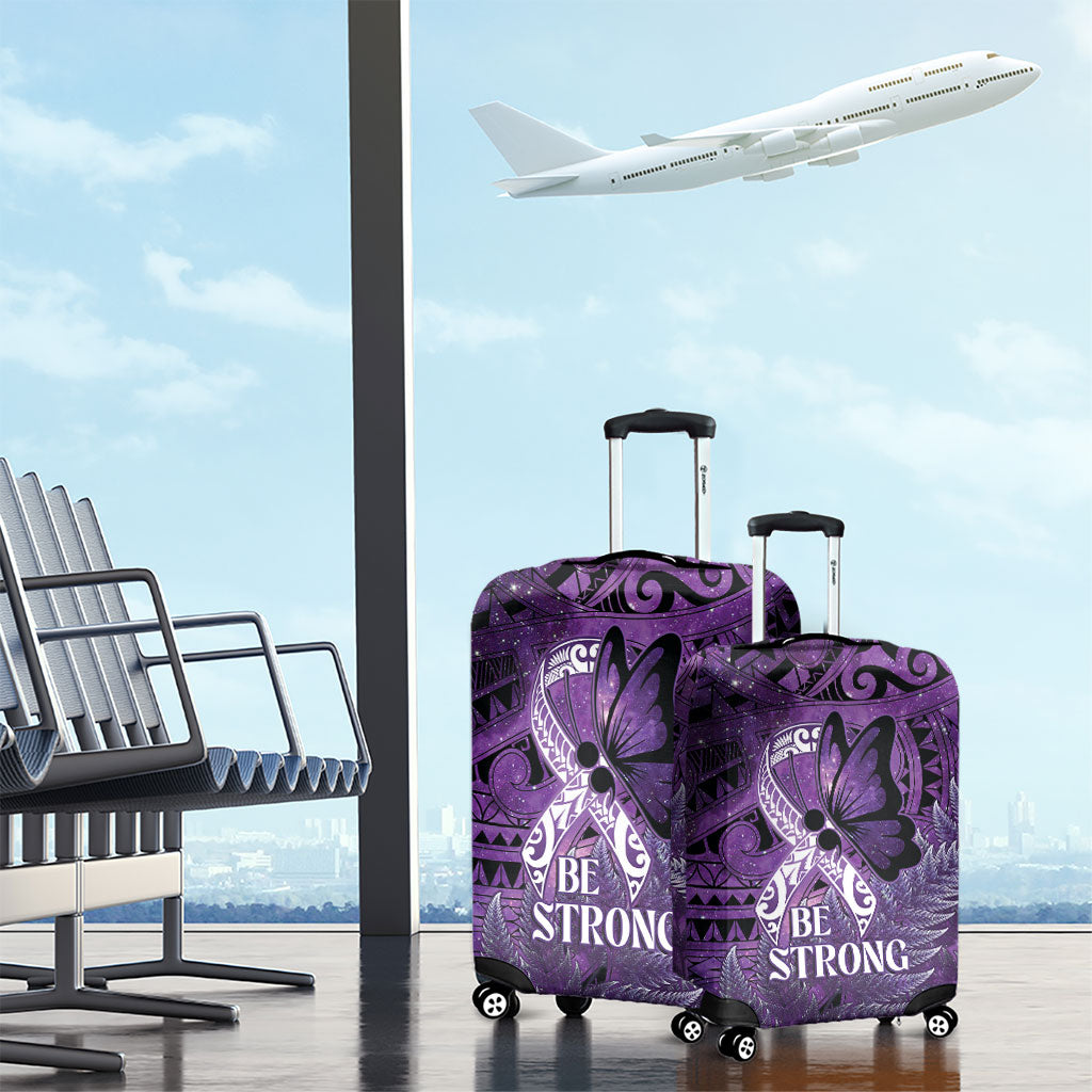 Lupus Support Month New Zealand Luggage Cover Be Strong Warrior Maori Silver Fern