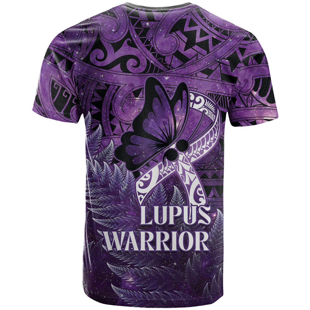Lupus Support Month New Zealand T Shirt Be Strong Warrior Maori Silver Fern