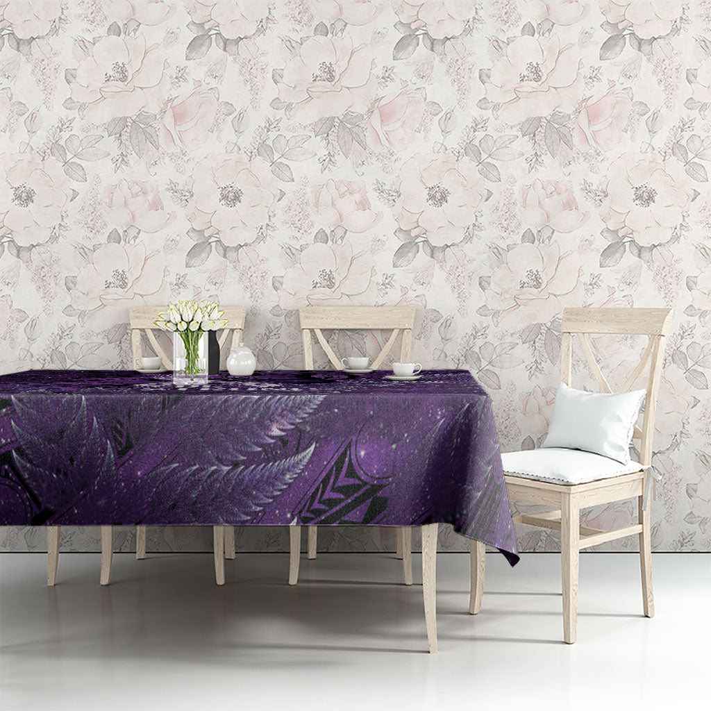 Lupus Support Month New Zealand Tablecloth Be Strong Warrior Maori Silver Fern