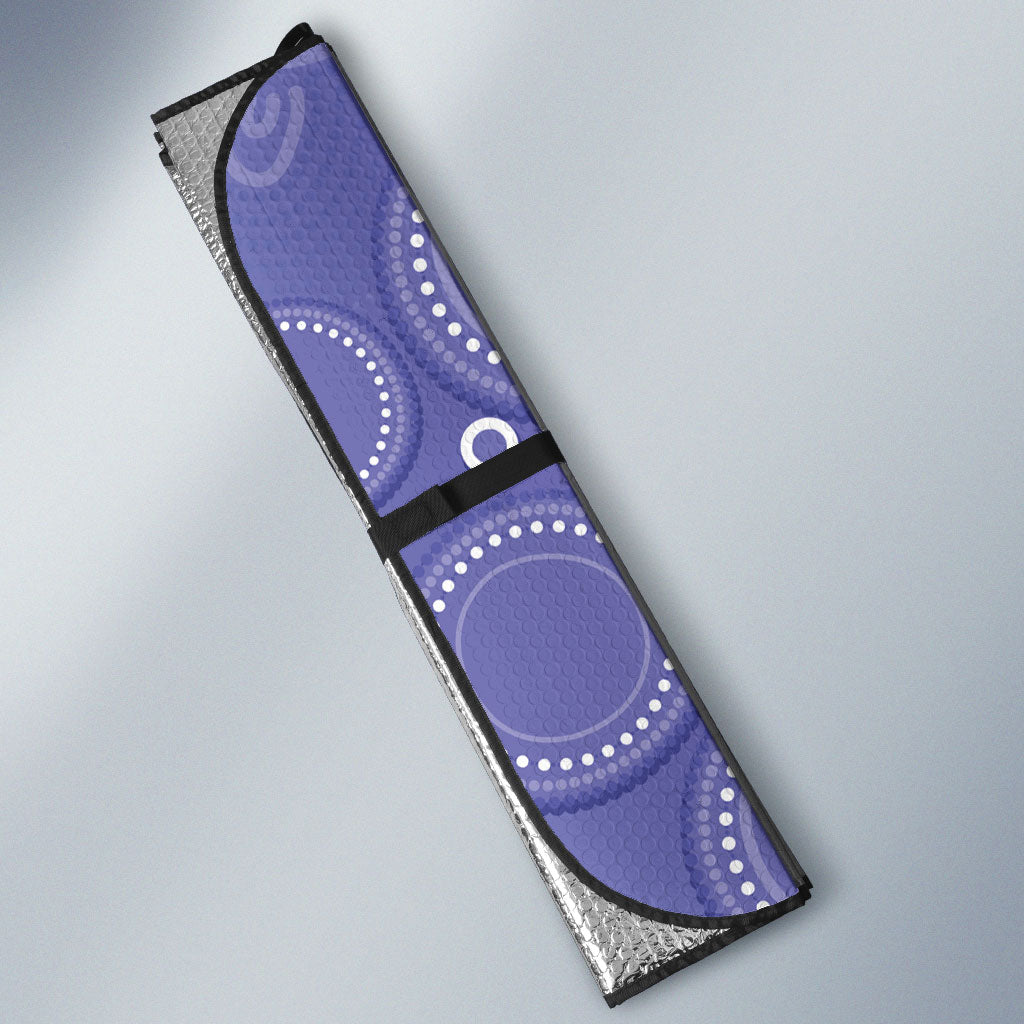 Australia Stomach Cancer Support Auto Sun Shade No One Fights Alone Aboriginal Art