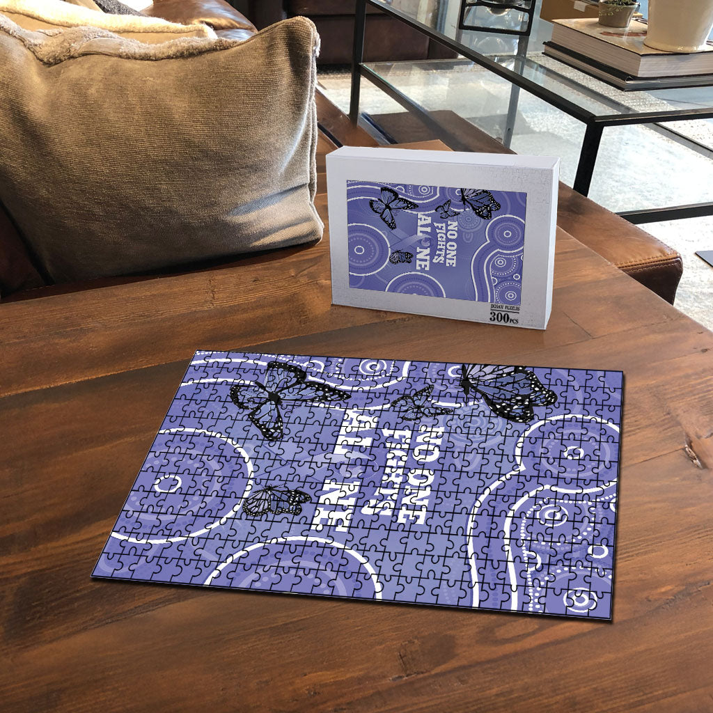 Australia Stomach Cancer Support Puzzle No One Fights Alone Aboriginal Art