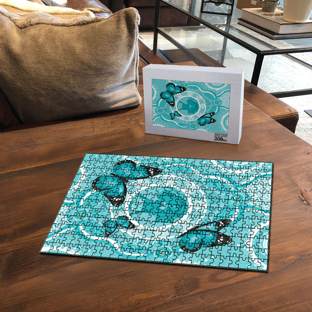 Australia Cervical Cancer Support Puzzle Brave Strong Butterfly Aboriginal Art