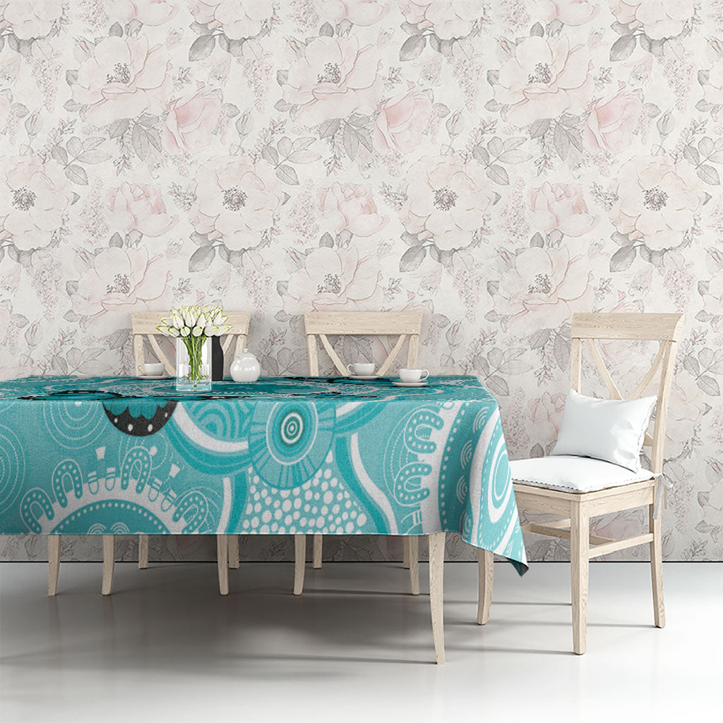 Australia Cervical Cancer Support Tablecloth Brave Strong Butterfly Aboriginal Art