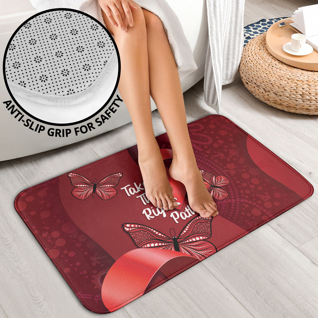 Australia AIDS Support Bathroom Set Take The Rights Path Aboriginal Art