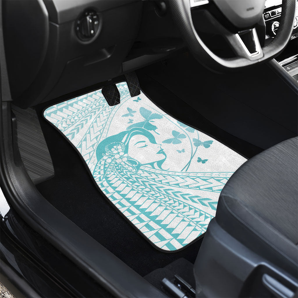 Polynesia Cervical Cancer Support Car Mats Polynesian Women Faith Hope Love