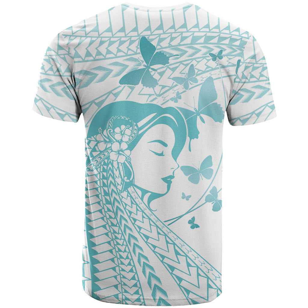 Polynesia Cervical Cancer Support T Shirt Polynesian Women Faith Hope Love