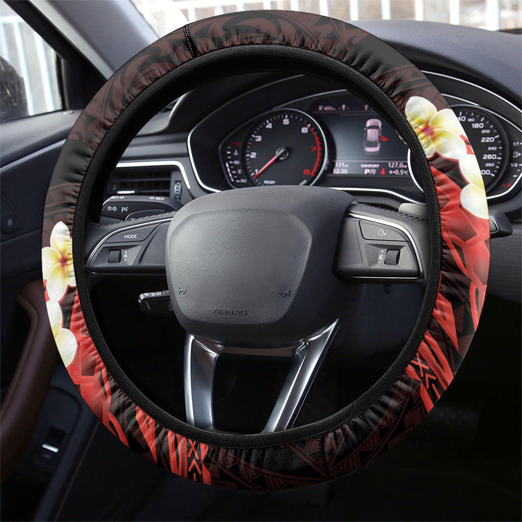 Polynesia AIDS Support Steering Wheel Cover Take The Rights Path Polynesian Pattern