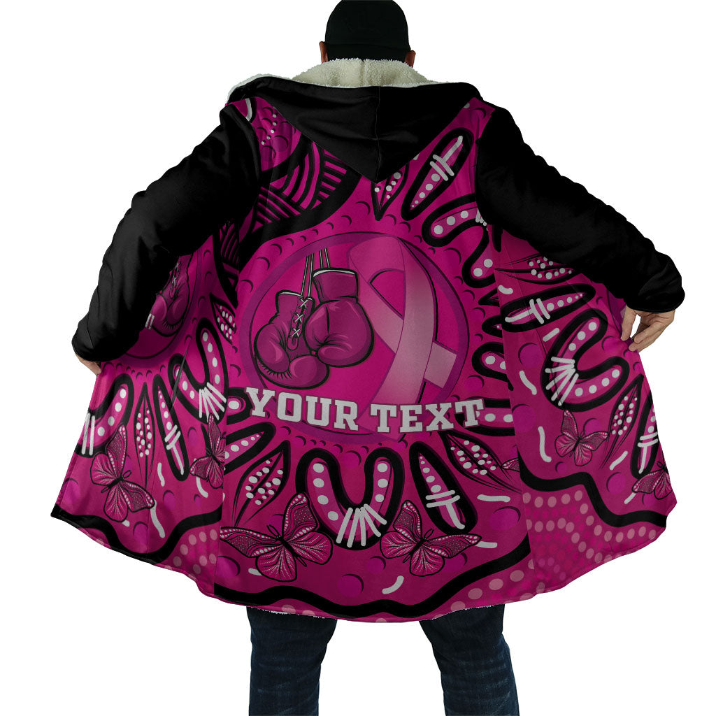 Personalised Australia Breast Cancer Cloak Pink Boxing Ribbon Be Strong And Fight On