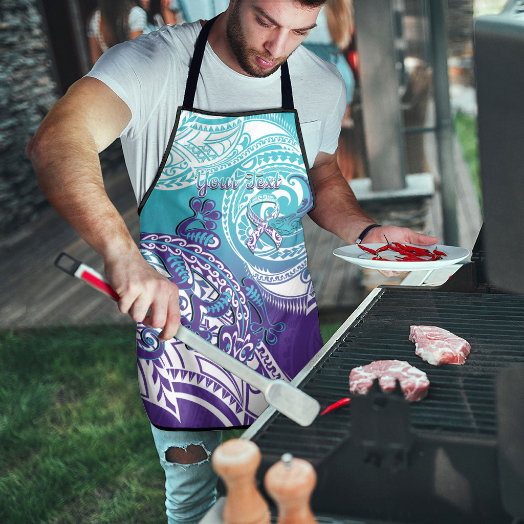 Personalised New Zealand Suicide Prevention Month Apron You Matter NZ Fern With Maori Koru Lizard