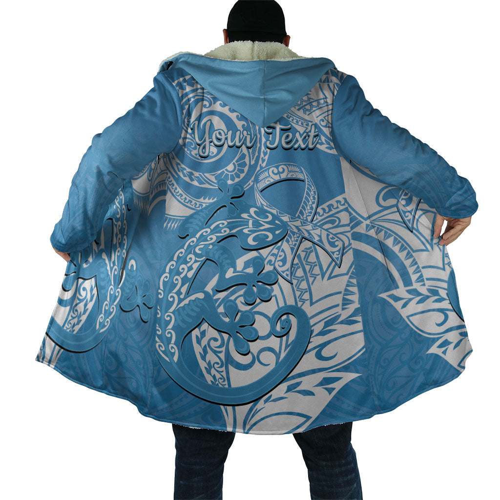 Personalised New Zealand Autism Support Cloak NZ Fern With Maori Koru Lizard