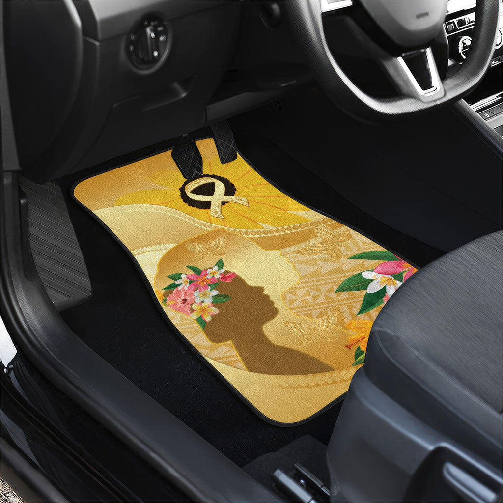 Polynesia Childhood Cancer Support Car Mats Be Bold Go Gold Polynesian Art
