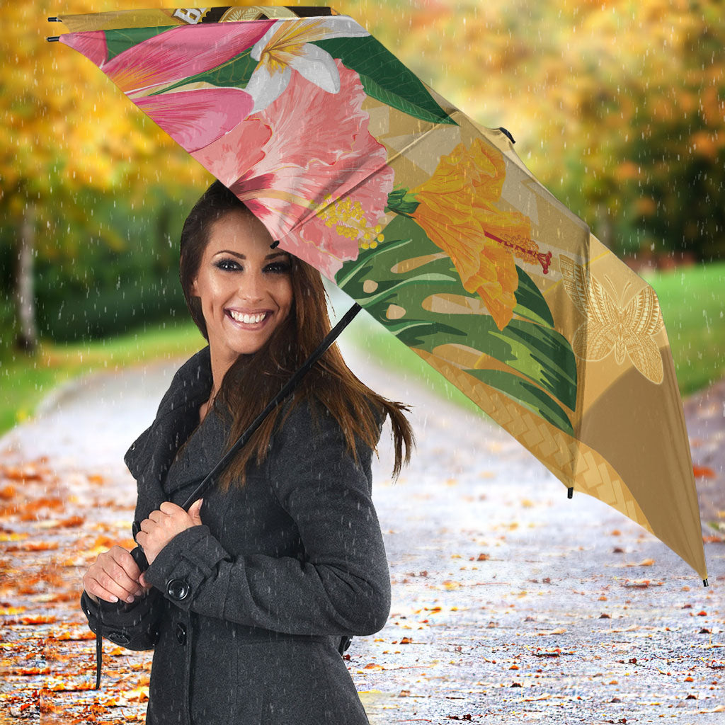 Polynesia Childhood Cancer Support Umbrella Be Bold Go Gold Polynesian Art