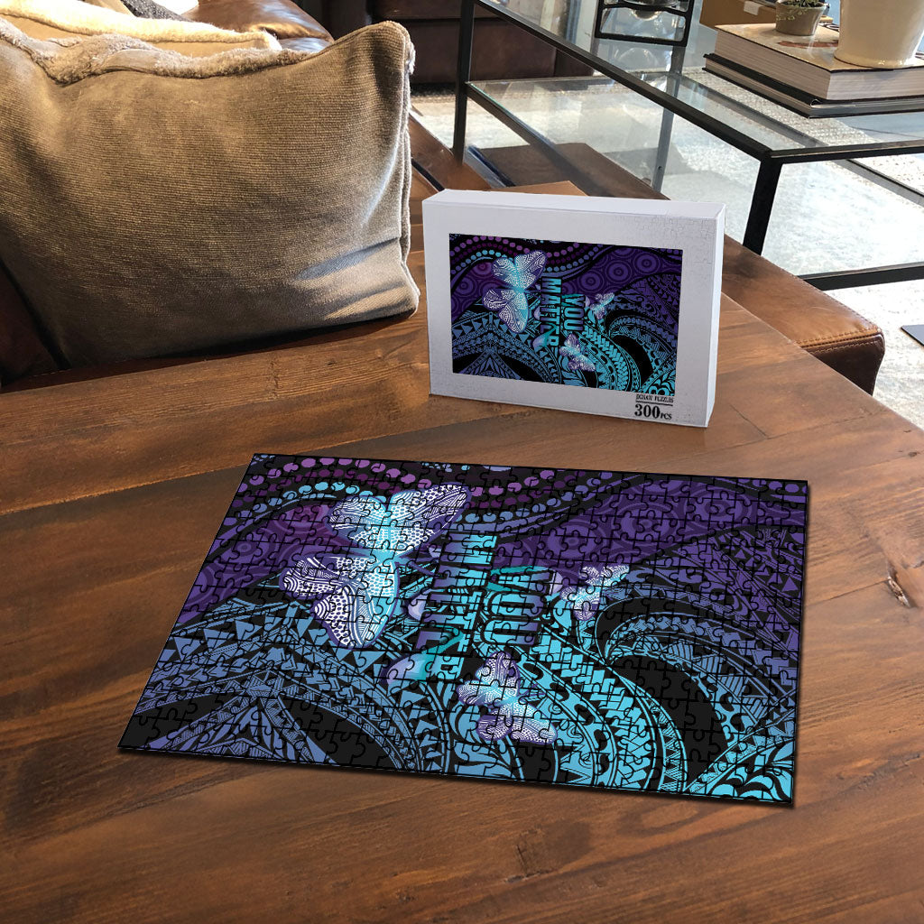 You Matter Suicide Prevention Puzzle Butterfly Aboriginal Mix Polynesian Pattern