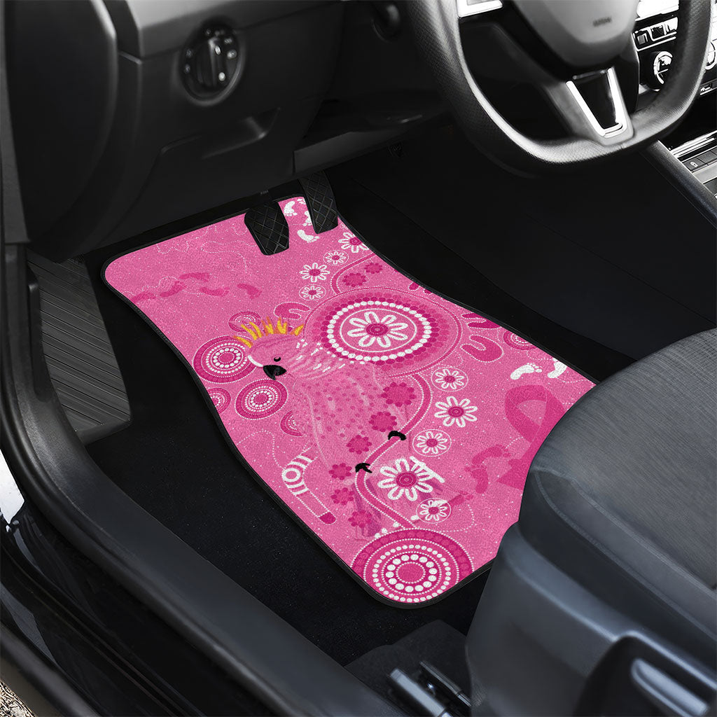 Pink Ribbon Australia Car Mats Breast Cancer Support Aboriginal Cacatua leadbeateri