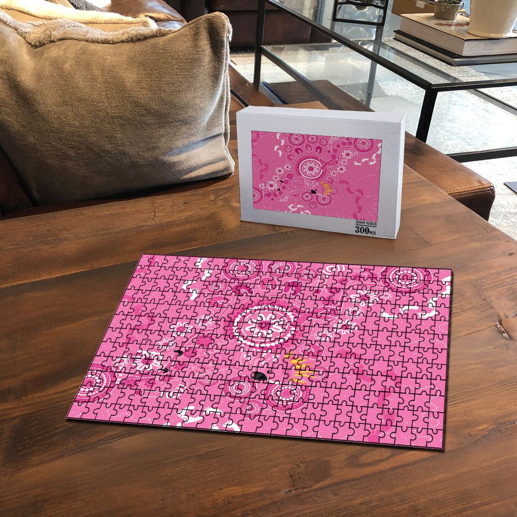Pink Ribbon Australia Puzzle Breast Cancer Support Aboriginal Cacatua leadbeateri
