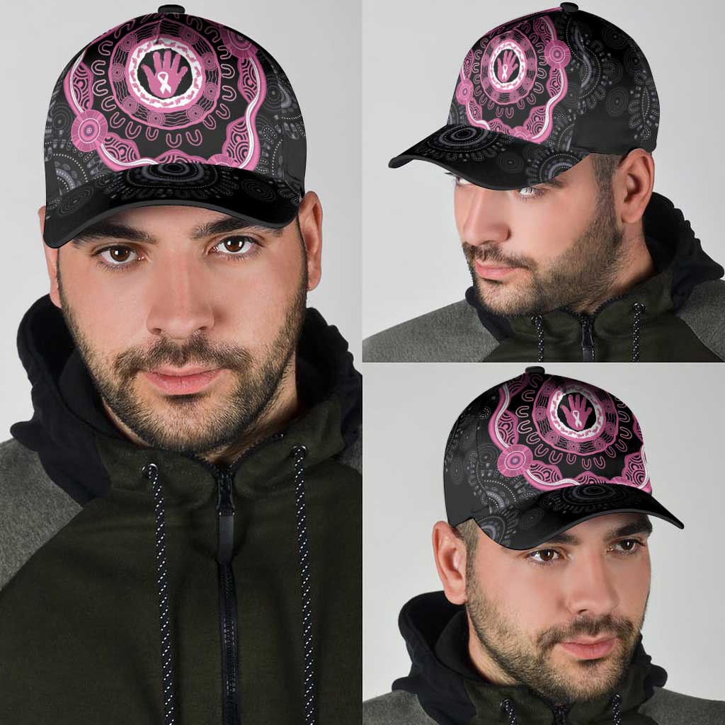 Australia Breast Cancer Support Classic Cap Brave Strong Aboriginal Art