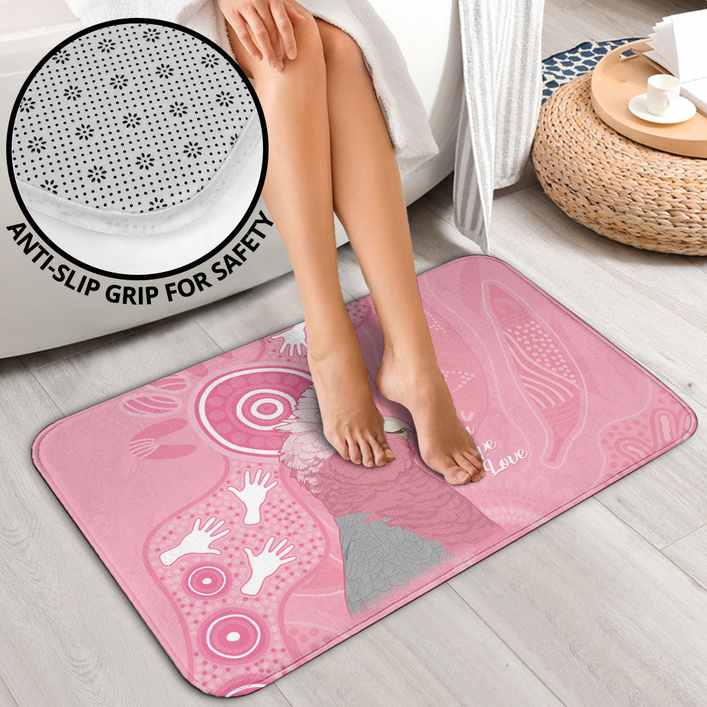 Australia Breast Cancer Support Bathroom Set Galah Faith Hope Love Pink Month