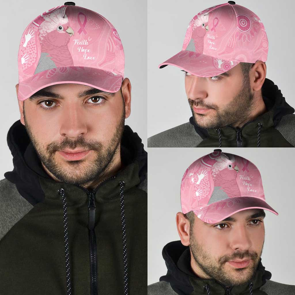 Australia Breast Cancer Support Classic Cap Galah Faith Hope Love Pink Month