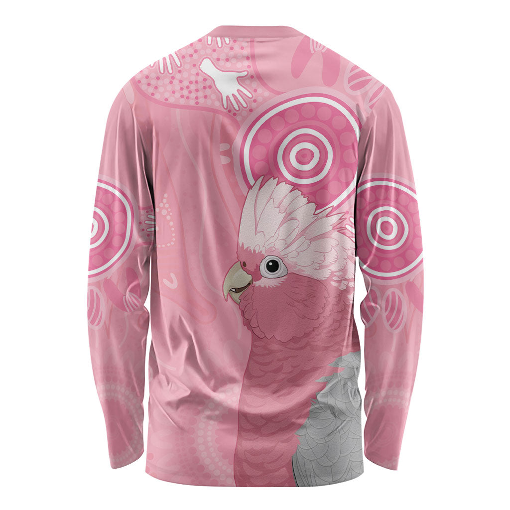Australia Breast Cancer Support Long Sleeve Shirt Galah Faith Hope Love Pink Month