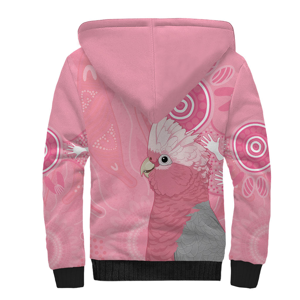 Australia Breast Cancer Support Sherpa Hoodie Galah Faith Hope Love Pink Month