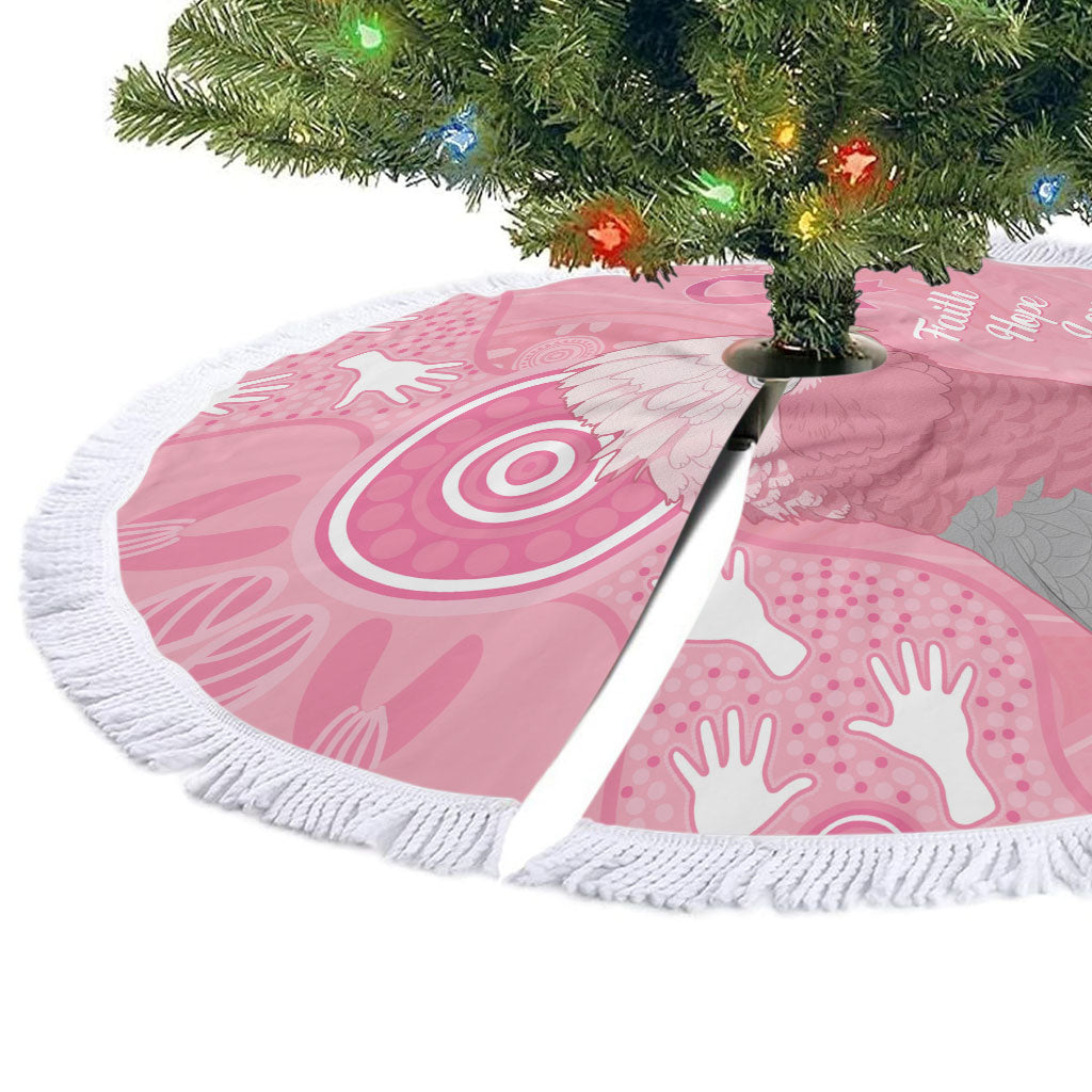 Australia Breast Cancer Support Tree Skirt Galah Faith Hope Love Pink Month
