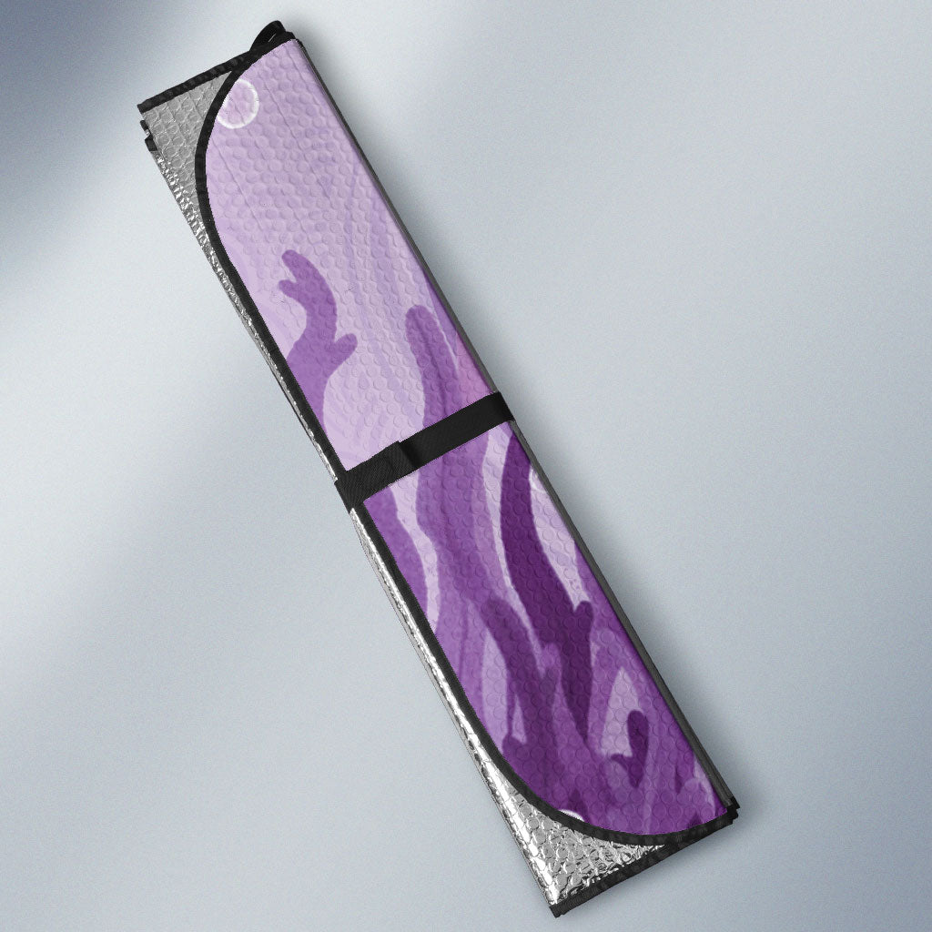 Australia Epilepsy Support Auto Sun Shade Seahorse Think Purple Ribbon Aboriginal