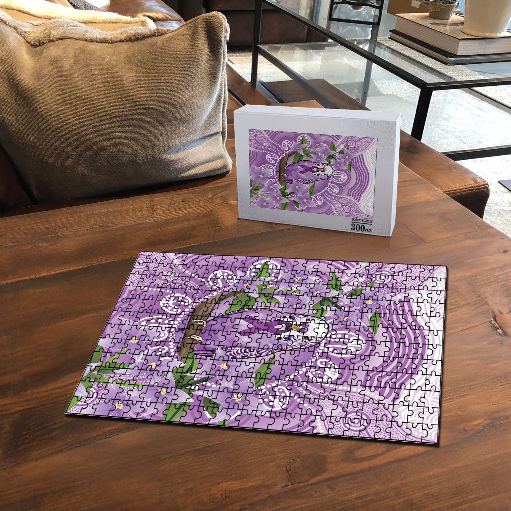 Epilepsy Support Budgerigar Australia Puzzle Budgie Purple Ribbon Boronia Aboriginal