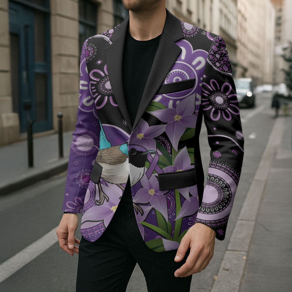 Australia Epilepsy Support Blazer Purple-crowned Fairywren Boronia Aboriginal