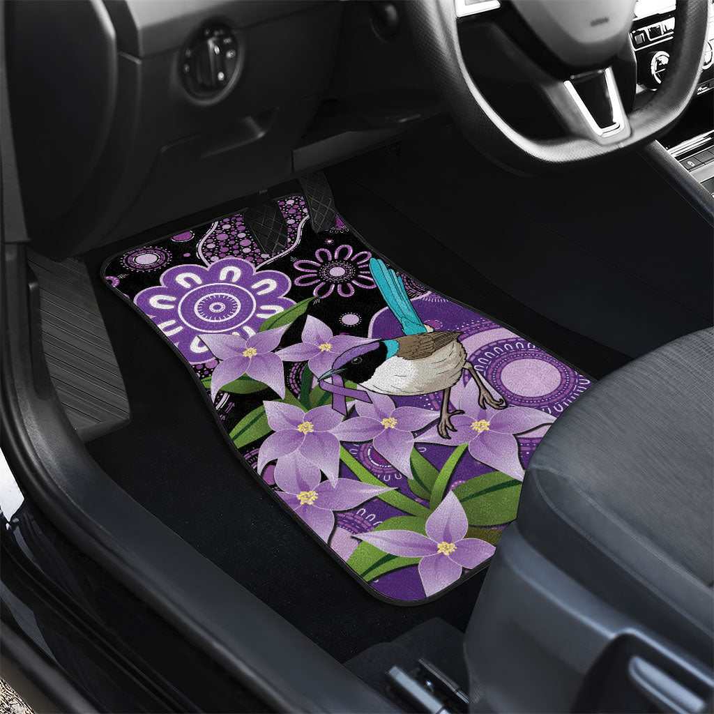 Australia Epilepsy Support Car Mats Purple-crowned Fairywren Boronia Aboriginal