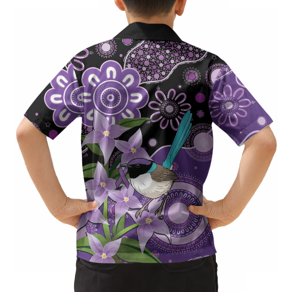 Australia Epilepsy Support Hawaiian Shirt Purple-crowned Fairywren Boronia Aboriginal
