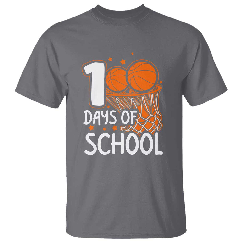100th Day of School T Shirt Basketball Theme for Kids - FUNOLO