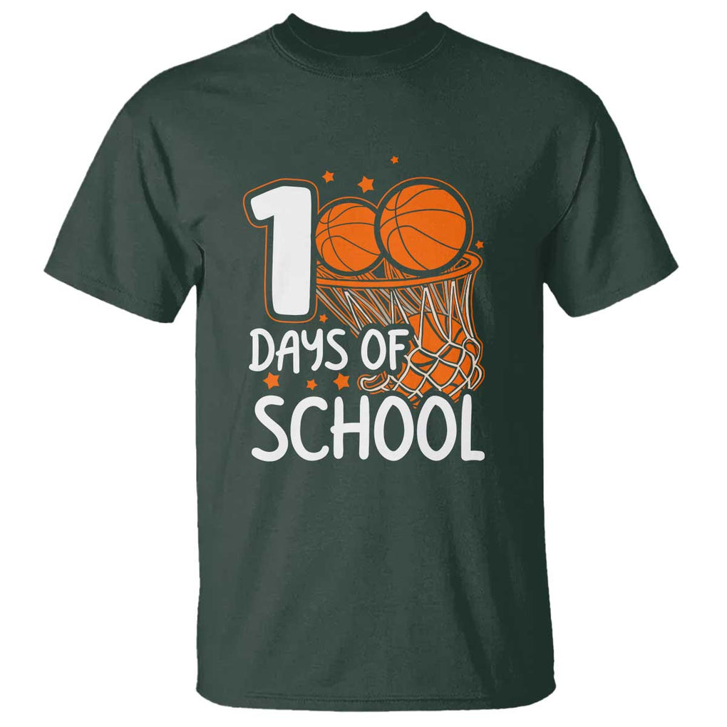 100th Day of School T Shirt Basketball Theme for Kids - FUNOLO
