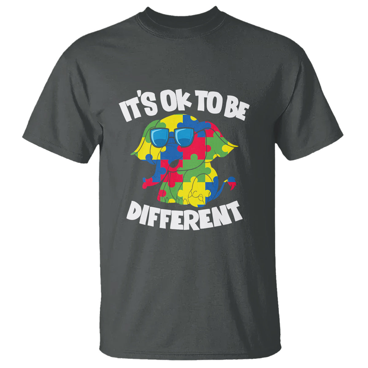autism-awareness-day-t-shirt-its-okay-to-be-different-elephant