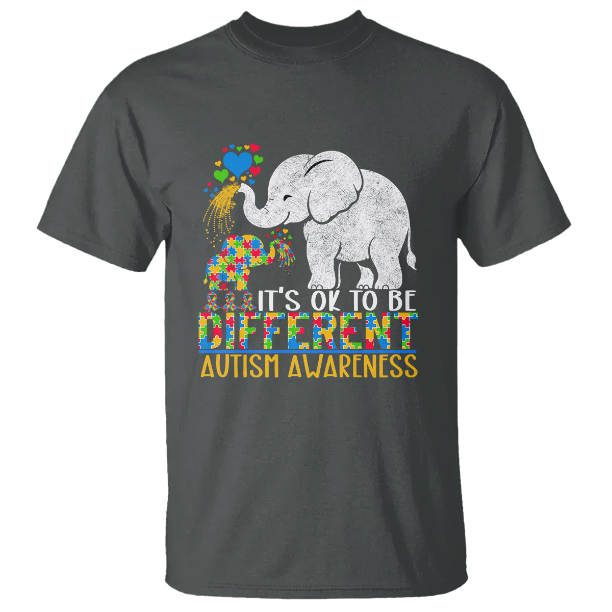 it-is-ok-to-be-elephant-different-autism-awareness-t-shirt