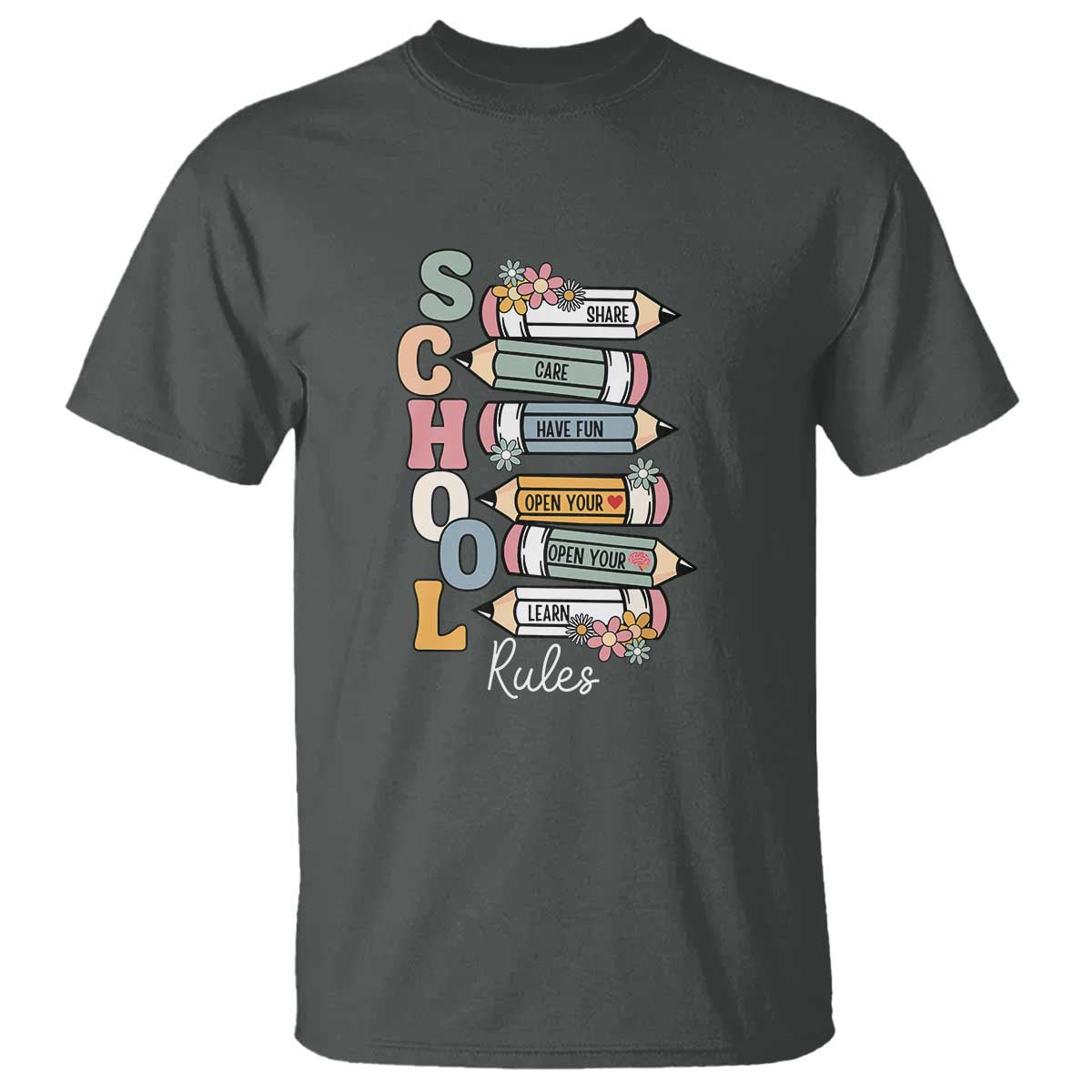 back-to-school-teacher-t-shirt-classroom-rules-share-care-learn