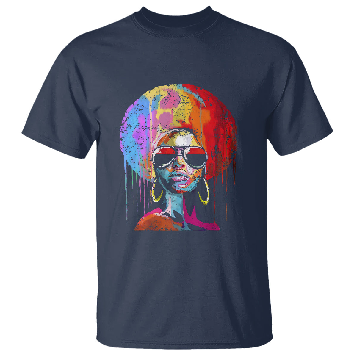 womens-black-queen-afro-melanin-dripping-juneteenth-t-shirt-1