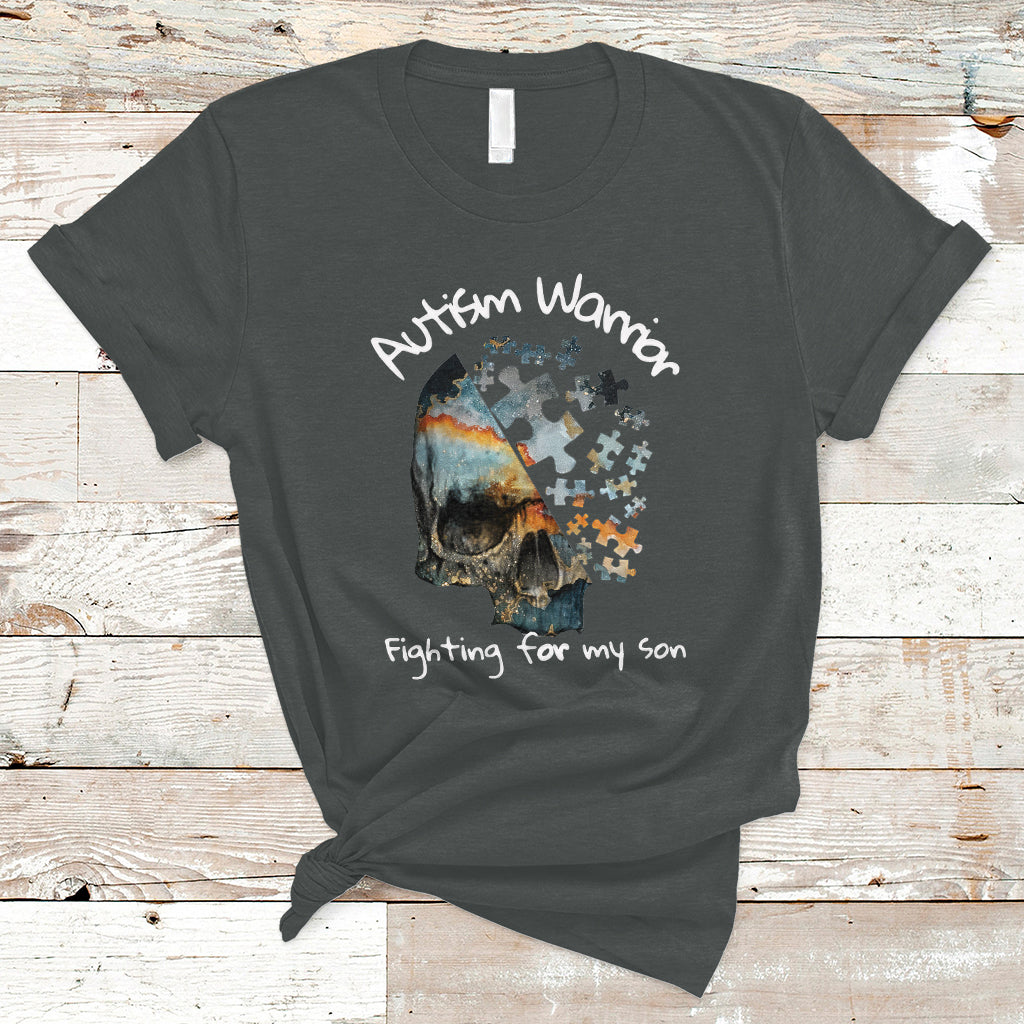 skull-autism-warrior-t-shirt-fighting-for-my-son-love-support-1