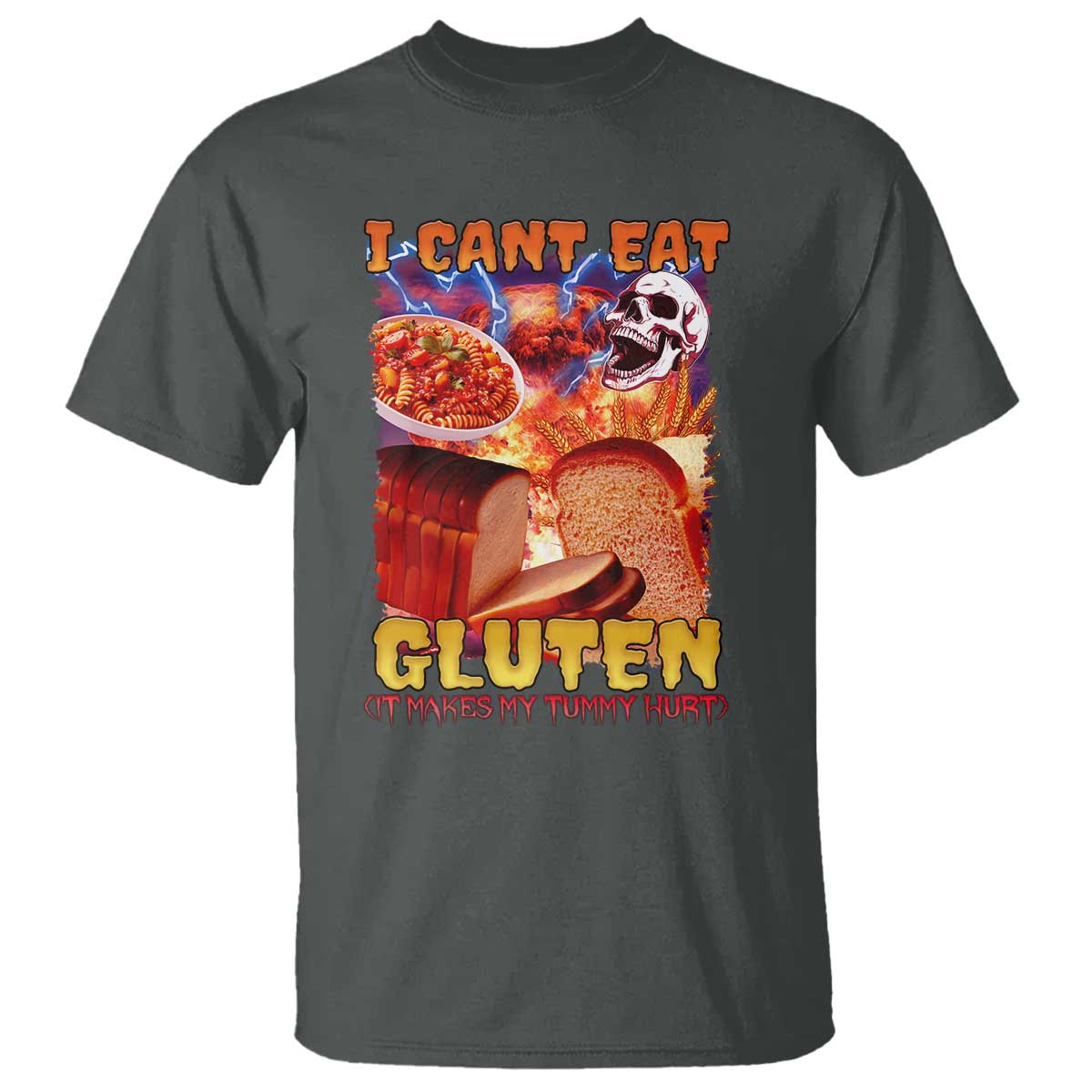 funny-gluten-intolerance-t-shirt-i-cant-eat-gluten-it-makes-my-tummy-hurt-skeleton-meme
